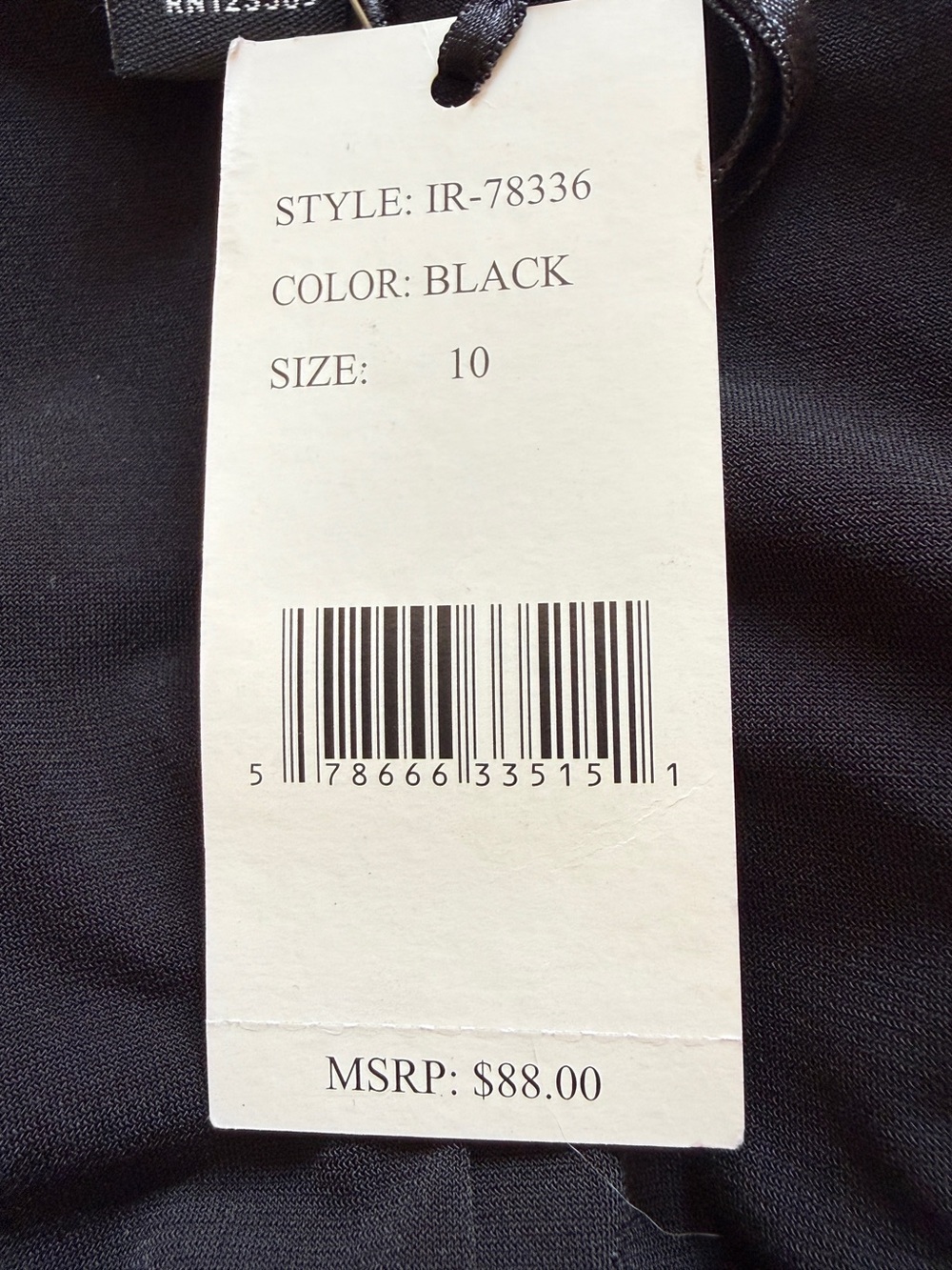 NWT Isabella Rodriguez Elegant Black Mid- Length Cocktail Dress Women’s Sz 10 - Picture 4 of 10